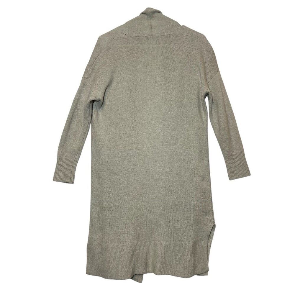 MADEWELL Women Merino Wool Alpaca Blend Knit Cardigan Open Front Beige XS Winter - Picture 2 of 11